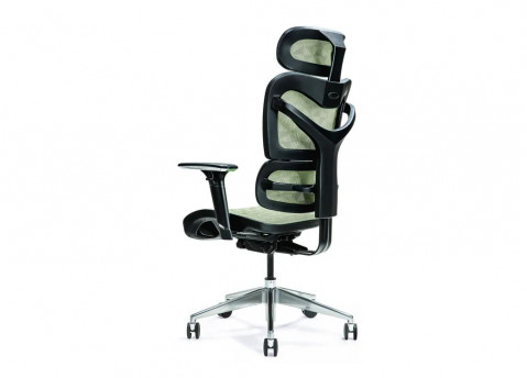Ergonomiczny fotel biurowy ERGO 600 zielony - Galeria zdjęcie 3