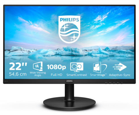 MONITOR PHILIPS LED 21,5" 221V8/00 - Galeria zdjęcie 1