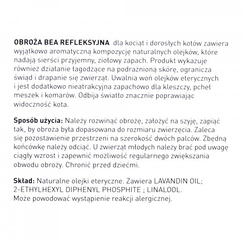 BEAPHAR - obroża na kleszcze refleksyjna dla kociąt i kotów - 35cm - Galeria zdjęcie 5
