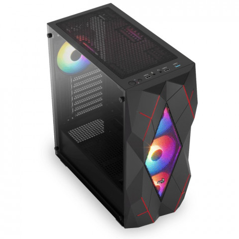 Obudowa AEROCOOL PGS VOLCAN-G-BK-v1 - Galeria zdjęcie 9