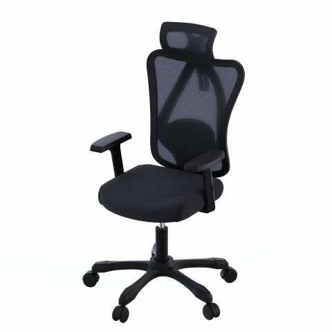 Zestaw Biurko TUCKANO czarne + Fotel ergonomiczny GEMBIRD czarny - Galeria zdjęcie 18