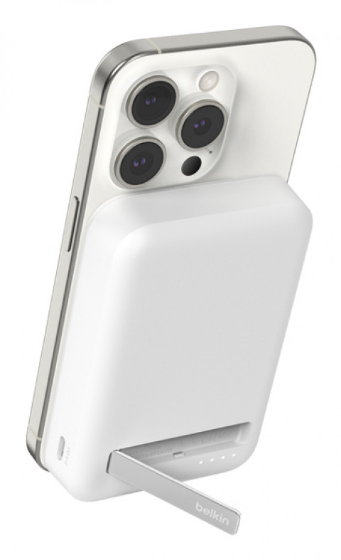 BELKIN POWERBANK MAGSAFE 10000 MAH, 15W, QI2, WHT - Galeria zdjęcie 1