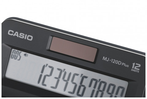 CASIO KALKULATOR BIUROWY MJ-120D PLUS CZARNY, 12 CYFROWY WYŚWIETLACZ - Galeria zdjęcie 4