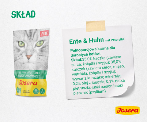 JOSERA Multipack Pate Kurczak kaczka indyk - mokra karma dla kota - 6x85 g - Galeria zdjęcie 8