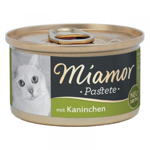 MIAMOR Pasztet mięsny dla kota królik 85g - Galeria zdjęcie 1
