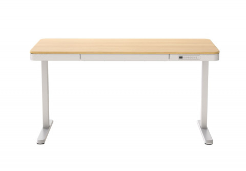 Biurko ACTIVEJET z elektryczną regulacją wysokości 140x70 ET119W-C biały/dąb - Galeria zdjęcie 4