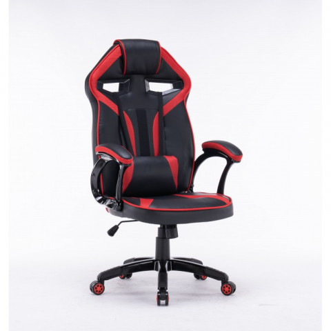 FOTEL OBROTOWY GAMINGOWY KRZESŁO DRIFT CZERWONY - Galeria zdjęcie 4
