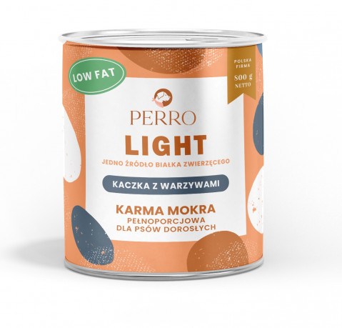 PERRO Light Kaczka z warzywami - mokra karma dla psa - 800g - Galeria zdjęcie 1