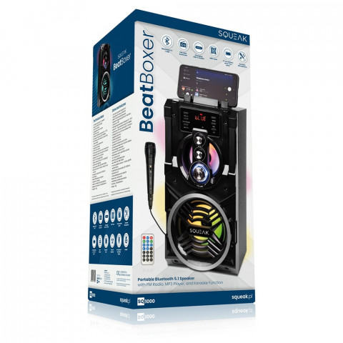 SQUEAK BEATBOXER BLUETOOTH 5.1 SPEAKER SQ1000 - Galeria zdjęcie 9
