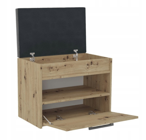 Szafka na buty ze schowkiem PARMA MINI 60x35xH49 artisan - Galeria zdjęcie 4