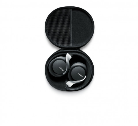 Shure SBH1DYBK1-EFS - Profesjonalne słuchawki bezprzewodowe AONIC 40 z systemem ANC (czarne) - Galeria zdjęcie 6