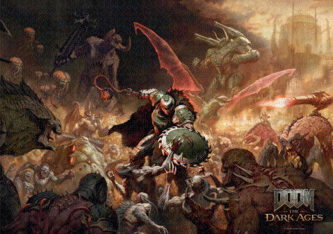 Good Loot Gaming Puzzle: Doom The Dark Ages Slayer's Rage 1000 elementów - Galeria zdjęcie 3