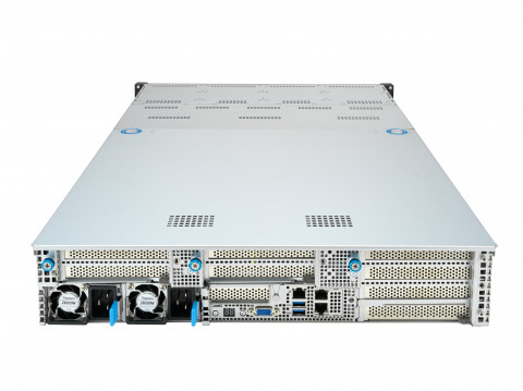 Platforma Asus Rack (2U) RS720A-E12-RS12 AMD Epyc 9004 (8x NVMe, 4x SATA/SAS, 2xM.2, 4xGPU, 2x10Gbe, IPMI, 1+1 2600W) - Galeria zdjęcie 3