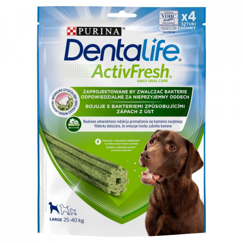 PURINA Dentalife Active Fresh Large - przekąska dentystyczna dla psa - 3x142g + 3x142g GRATIS! - Galeria zdjęcie 2