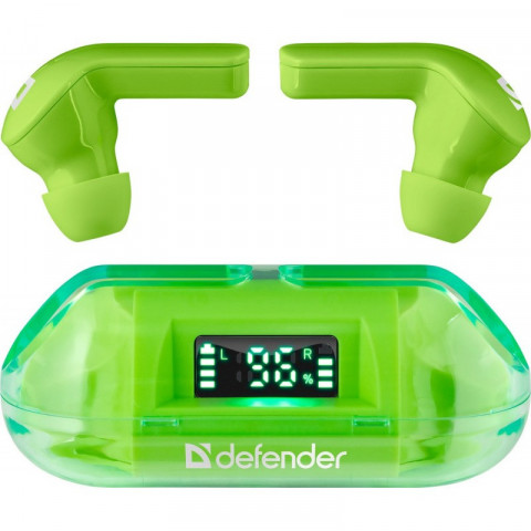 DEFENDER SŁUCHAWKI BLUETOOTH TWINS 916 ZIELONE - Galeria zdjęcie 1
