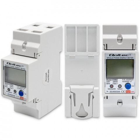 QOLTEC LICZNIK ENERGII JEDNOFAZOWY ELEKTRONICZNY - Galeria zdjęcie 5