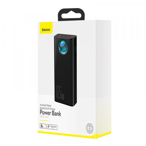 BASEUS POWERBANK AMBILIGHT 30000MAH, 4XUSB, USB-C - Galeria zdjęcie 6