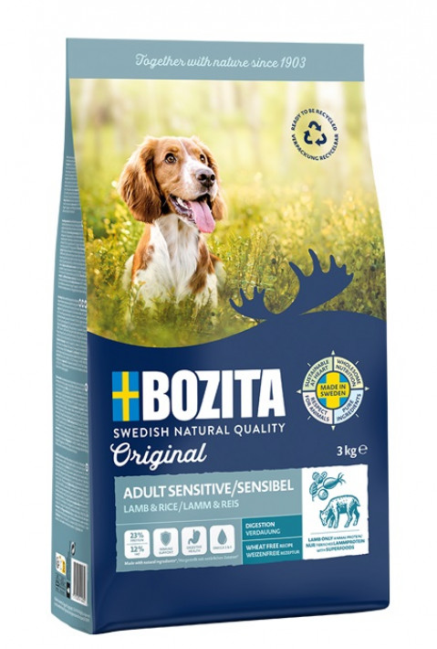 BOZITA Original Sensitive Digestion Jagnięcina i ryż - sucha karma dla psa - 3kg - Galeria zdjęcie 1
