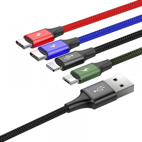 BAEUS KABEL 4W1 2X USB-C / LIGHTING / MICRO 3,5A - Galeria zdjęcie 2