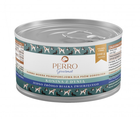 PERRO Gourmet Konina z dynią - mokra karma dla psa - 6x200g - Galeria zdjęcie 1