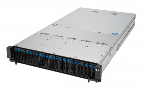 Platforma Asus Rack (2U) RS520A-E12-RS24U AMD Epyc 9004 (16x NVMe, 8x SATA/SAS, 2xM.2, 2xGPU, 2x10Gbe, IPMI, 1+1 1600W) - Galeria zdjęcie 2