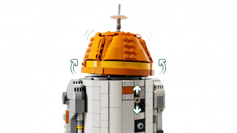 LEGO Star Wars 75416 Droid astromechaniczny Chopper (C1-10P) - Galeria zdjęcie 6