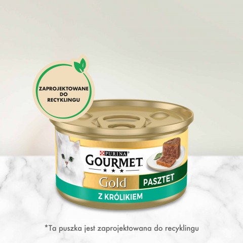 GOURMET GOLD królik - mokra karma dla kota - 12x85 g - Galeria zdjęcie 5