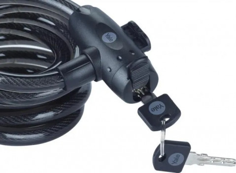 Linka rowerowa stalowa na klucz 12x2000mm Yale Essential Security Keyed Cable Lock 12mm - Galeria zdjęcie 2