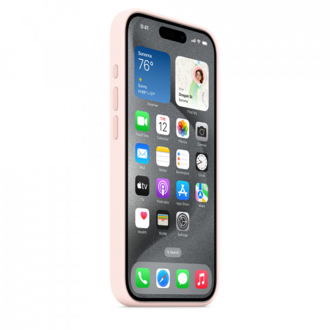 Apple iPhone 15 Pro Silicone Case with MagSafe - Light Pink - Galeria zdjęcie 6