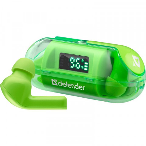 DEFENDER SŁUCHAWKI BLUETOOTH TWINS 916 ZIELONE - Galeria zdjęcie 3