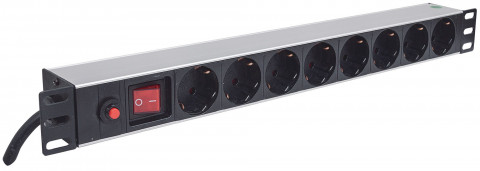 INTELLINET LISTWA ZASILAJĄCA RACK 19 X8 1U SCHUKO - Galeria zdjęcie 2