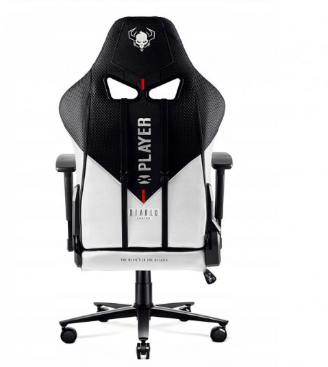 Fotel gamingowy DIABLO X-PLAYER 2.0 normal fotel biało-czarny - Galeria zdjęcie 6