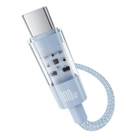 Kabel Baseus Gem Typ C-Typ C 100W 2m (niebieski) - Galeria zdjęcie 3