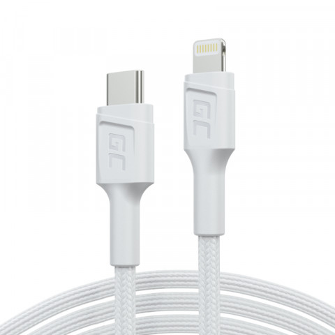 GREEN CELL KABEL KABGC07W USB-C - LIGHTNING 1M MFI - Galeria zdjęcie 1