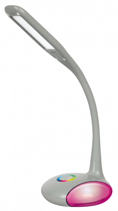 Nowoczesna lampka na biurko wielokolorowa RGB LED Activejet VENUS RGB szara z funkcją oświetlenia nocnego - Galeria zdjęcie 5
