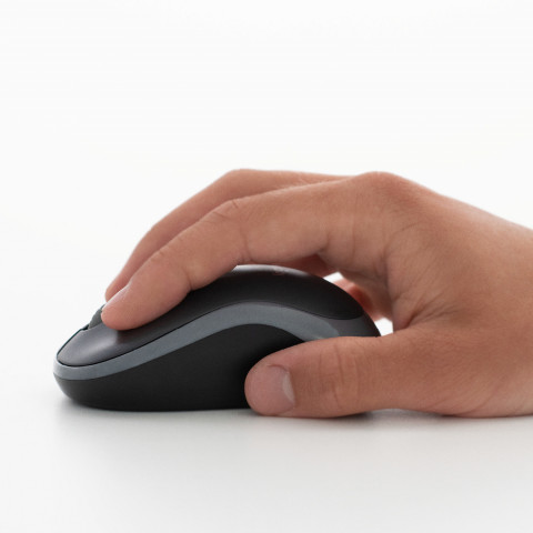 Mysz Logitech M185 bezprzewodowa, szara - Galeria zdjęcie 8