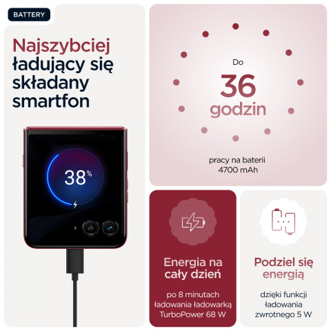 Motorola Razr 60 Ultra 5G 16/512GB Rio Red - Galeria zdjęcie 34