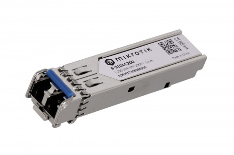 Wkładka SFP Mikrotik S-31DLC20D 1.25G Dual LC UPC SM 20km - Galeria zdjęcie 1