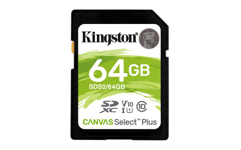 KINGSTON SDXC Canvas Select Plus 100R UHS-I U1 V10 - Galeria zdjęcie 1