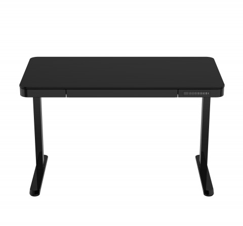 Zestaw Biurko TUCKANO czarne + Fotel ergonomiczny GEMBIRD czarny - Galeria zdjęcie 2