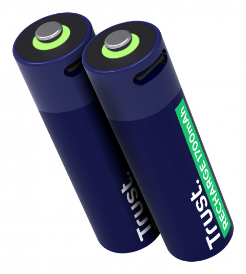Baterie AA Trust USB-C RECHARGEABLE BATTERIES 2P (25584) - Galeria zdjęcie 3