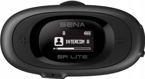 Interkom motocyklowy Sena 5R-01D 5R Lite Bluetooth 5.1 700m z wyświetlaczem LCD i uniwersalnym zestawem mikrofonów na 2 kaski - Galeria zdjęcie 1