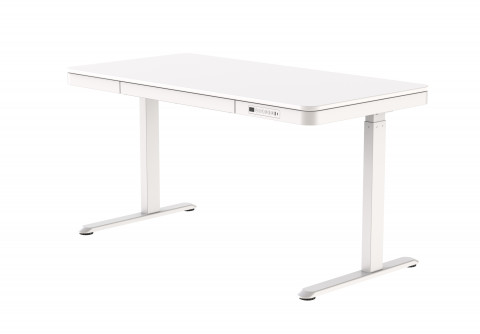 Biurko ACTIVEJET z elektryczną regulacją wysokości 140x70 ET119W-C biały - Galeria zdjęcie 3