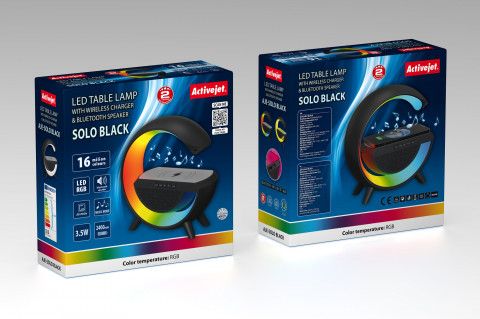 Lampka muzyczna LED Activejet AJE-SOLO RGB Black - Galeria zdjęcie 5