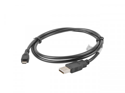 Lanberg kabel usb 2.0 micro am-mbm5p 1m, czarny ca-usbm-10cc-0010-bk - Galeria zdjęcie 2