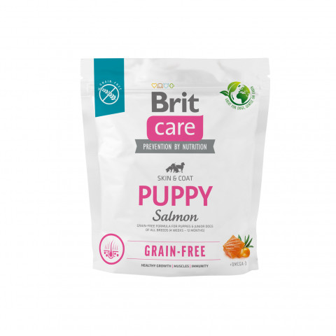 BRIT Care Grain-Free Puppy Salmon – sucha karma dla szczeniąt - 1 kg - Galeria zdjęcie 1