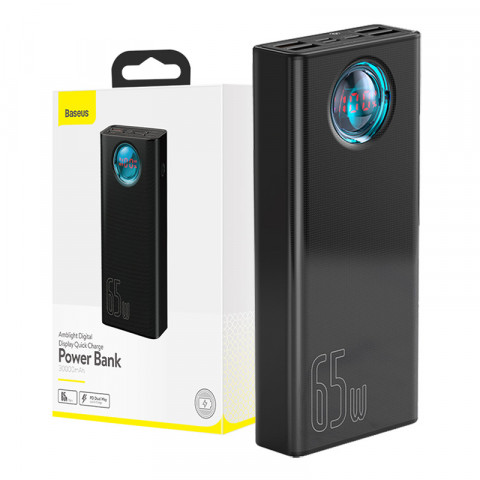 BASEUS POWERBANK AMBILIGHT 30000MAH, 4XUSB, USB-C - Galeria zdjęcie 7