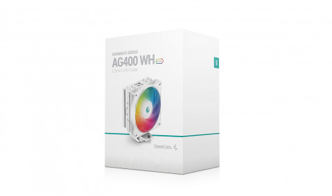 Chłodzenie DeepCool AG400 White ARGB (R-AG400-WHANMC-G-2) - Galeria zdjęcie 10