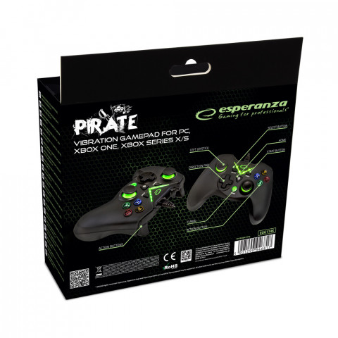 ESPERANZA GAMEPAD PC/XBOX USB PIRATE EGG114K - Galeria zdjęcie 4