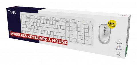 Klawiatura + mysz Trust ODY II Wireless White US (25465) - Galeria zdjęcie 7